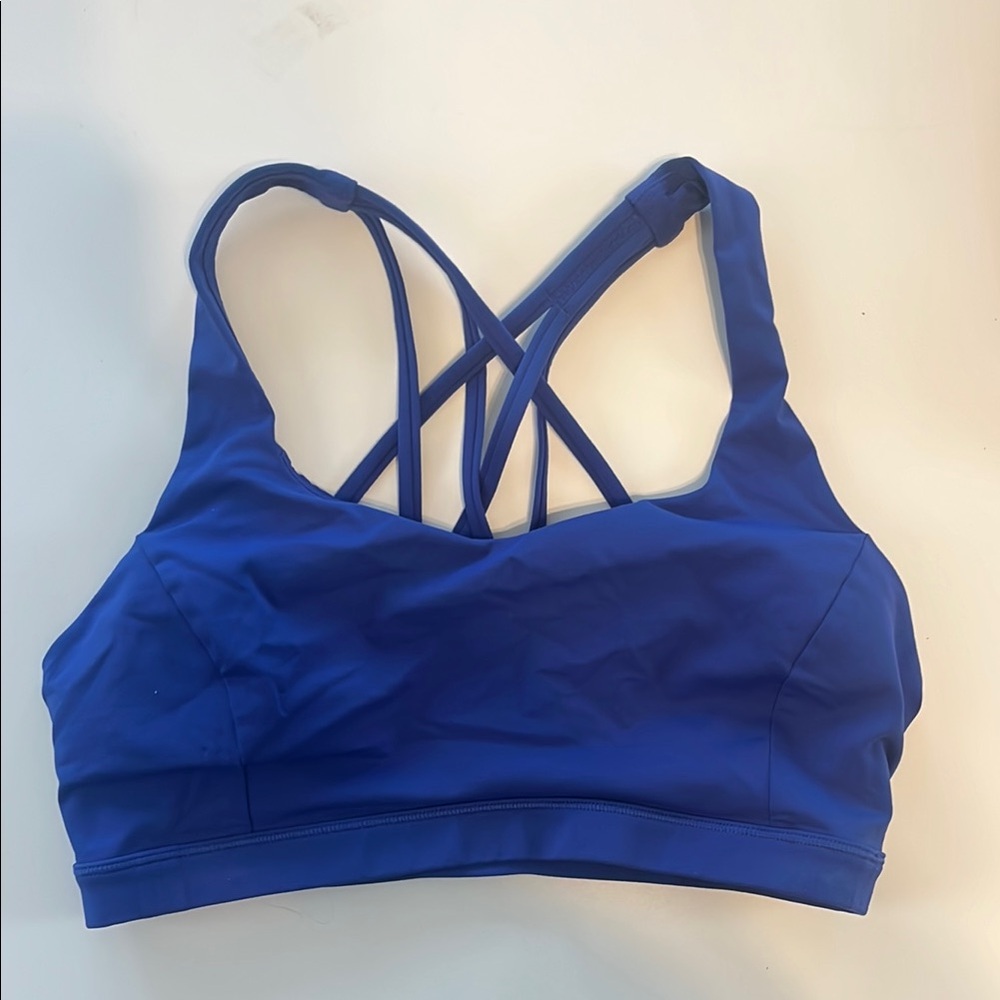 Women's Blue Strappy Sports Bra Lululemon